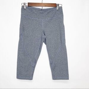 Zella Capri Legging Gray Purple Small